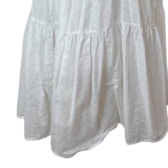 Eloquii Midi Dress Smocked Top Ruffle Sleeve Tier Hem Women’s Plus Size 22/24 - Picture 9 of 11